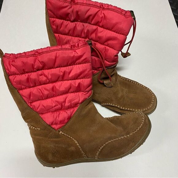 Columbia Women's Minx Moccasin waterproof Omni-Heat leather suede snow boots 7 - Picture 2 of 15